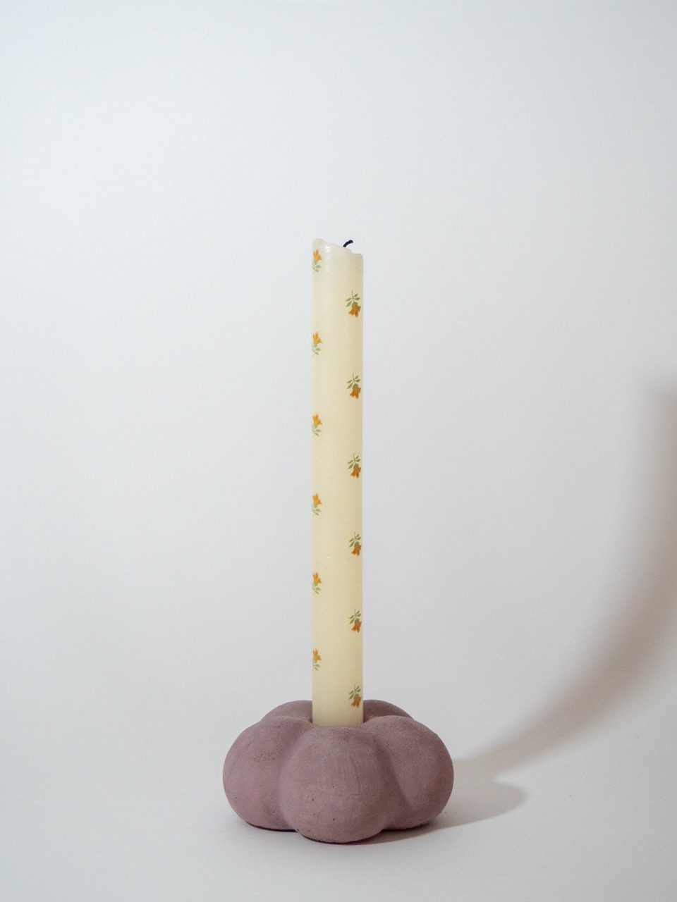 Bougeoir Béton Rose